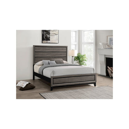 Watson Wood Queen Panel Bed Grey Oak