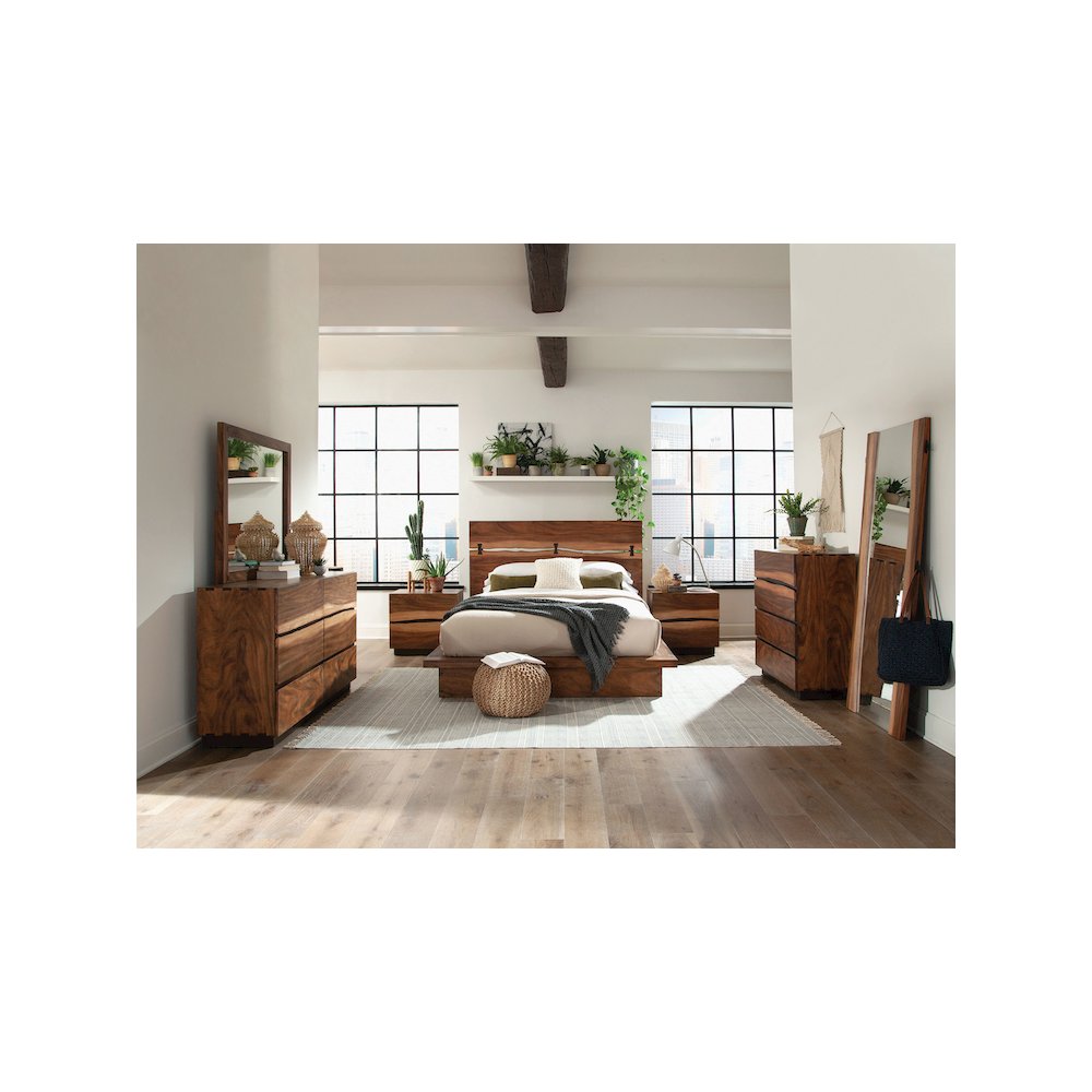 Winslow 5-piece Eastern King Bedroom Set Smokey Walnut