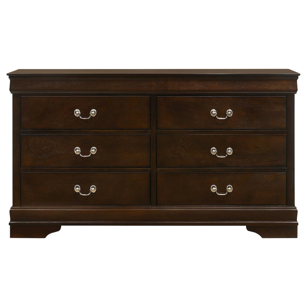 Louis Philippe 4-piece Full Bedroom Set Cappuccino