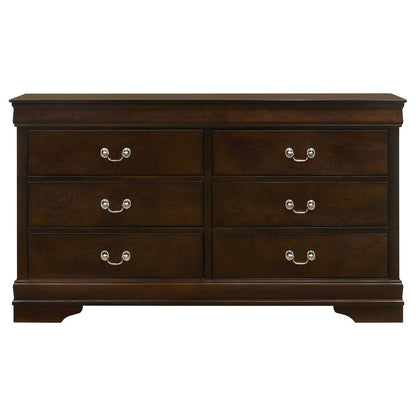 Louis Philippe 4-piece Full Bedroom Set Cappuccino