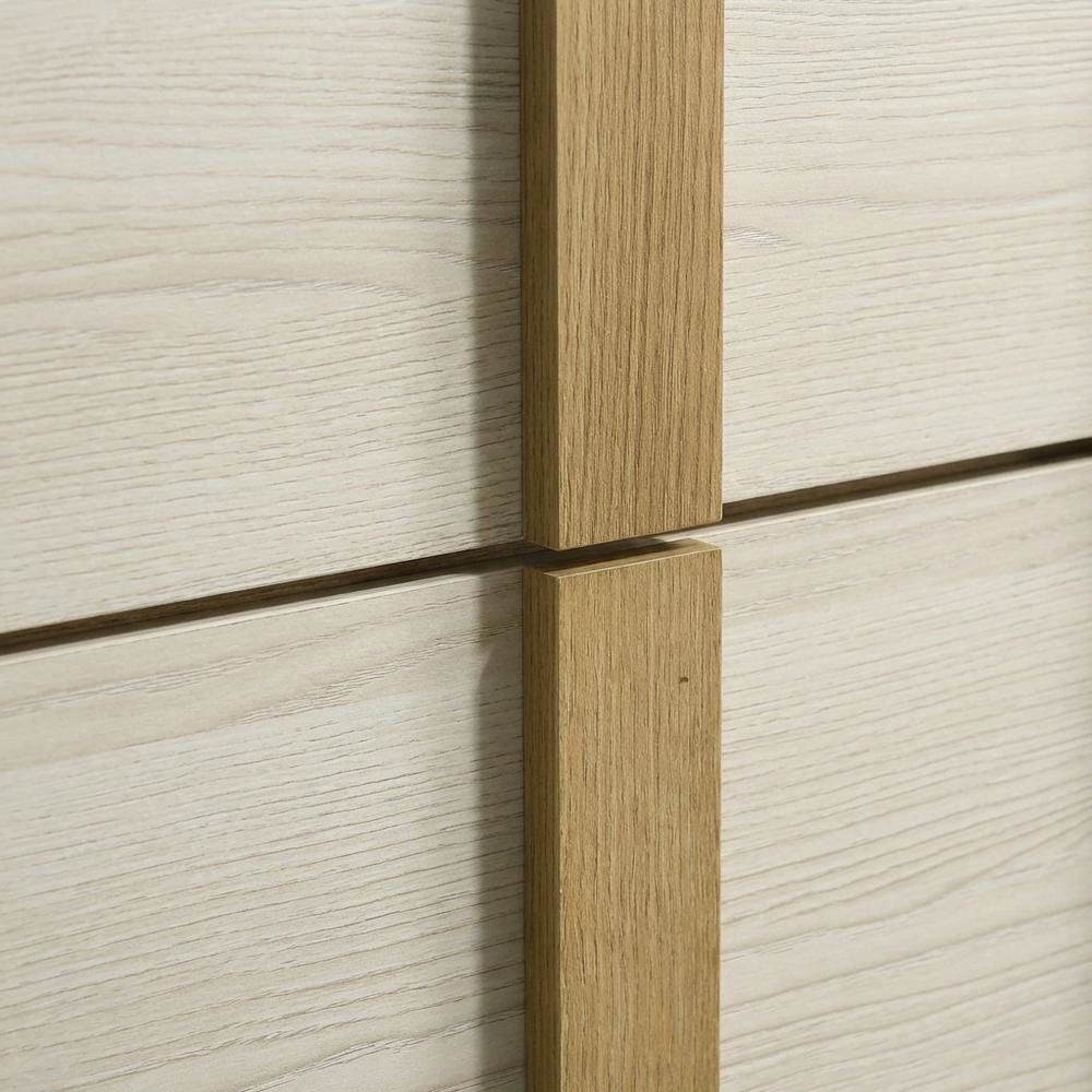 Bedroom Nightstand with 2 Drawers in Finishing for Bedroom Storage