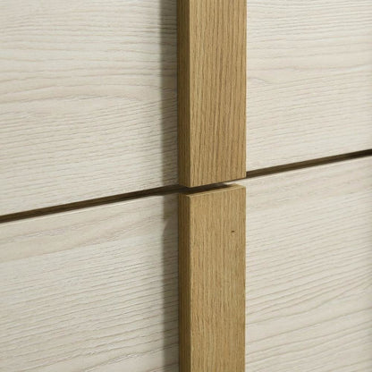Bedroom Nightstand with 2 Drawers in Finishing for Bedroom Storage