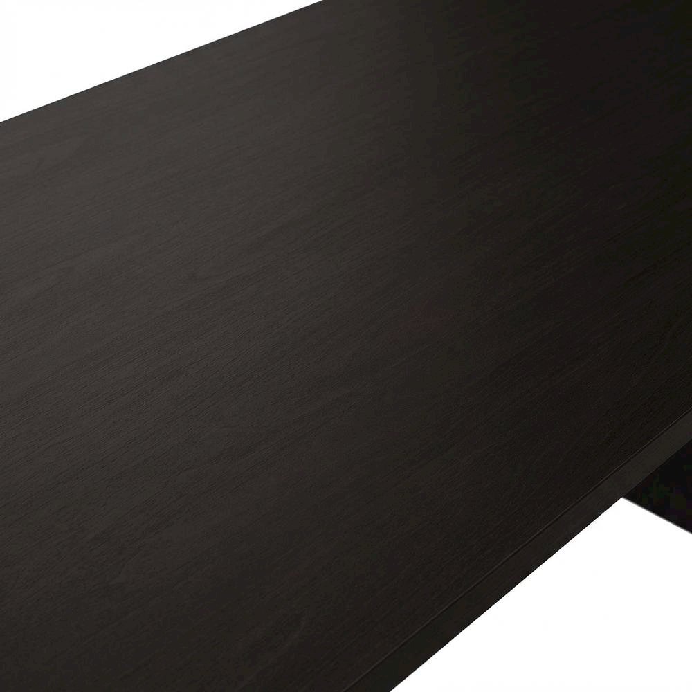 Contemporary Cappuccino Office Desk With 3 Drawers And Rectangular Shape