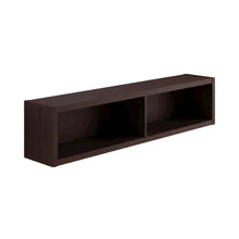 Wooden Bridge With 2 Encased Storage Compartments In Brown
