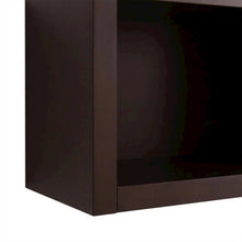 Wooden Bridge With 2 Encased Storage Compartments In Brown