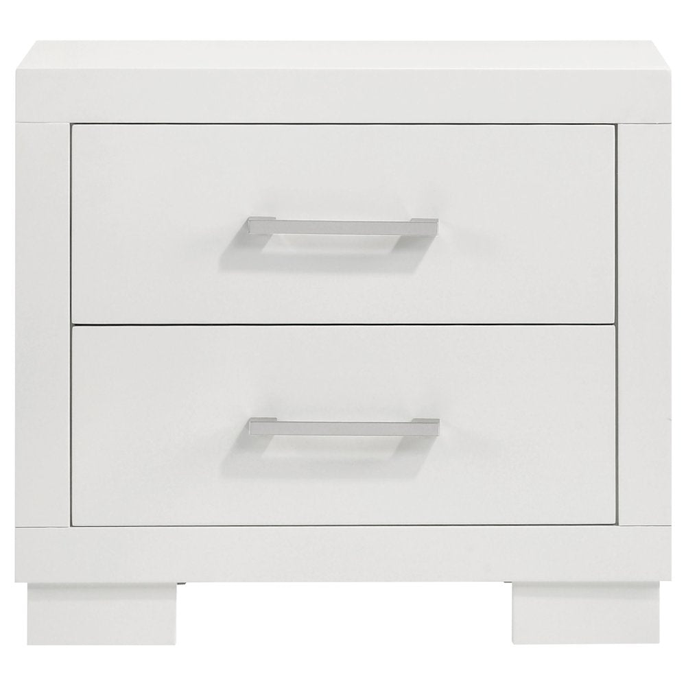 Jessica 2-drawer Nightstand Cream White