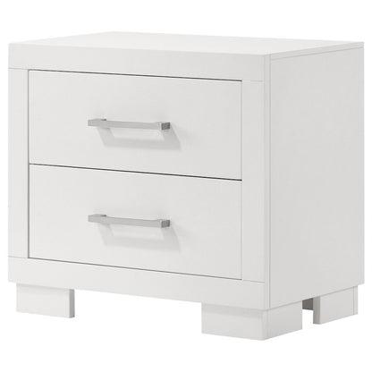 Jessica 2-drawer Nightstand Cream White