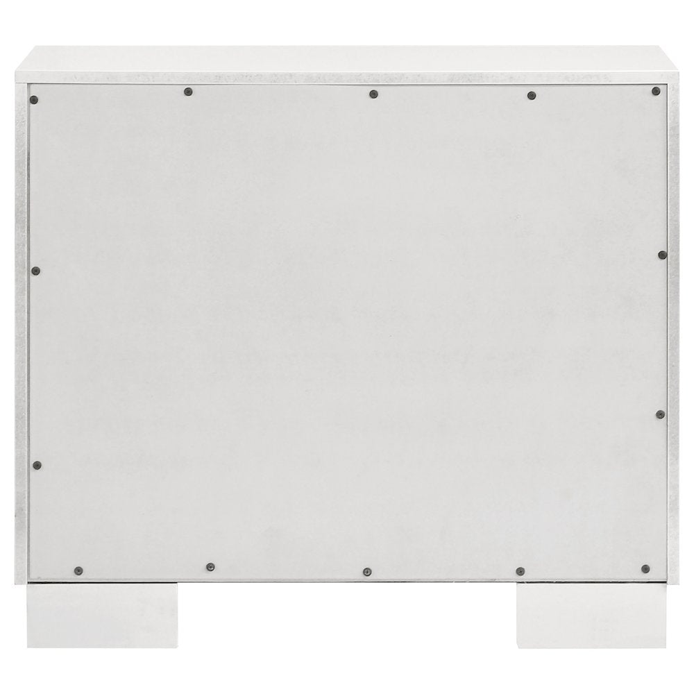 Jessica 2-drawer Nightstand Cream White