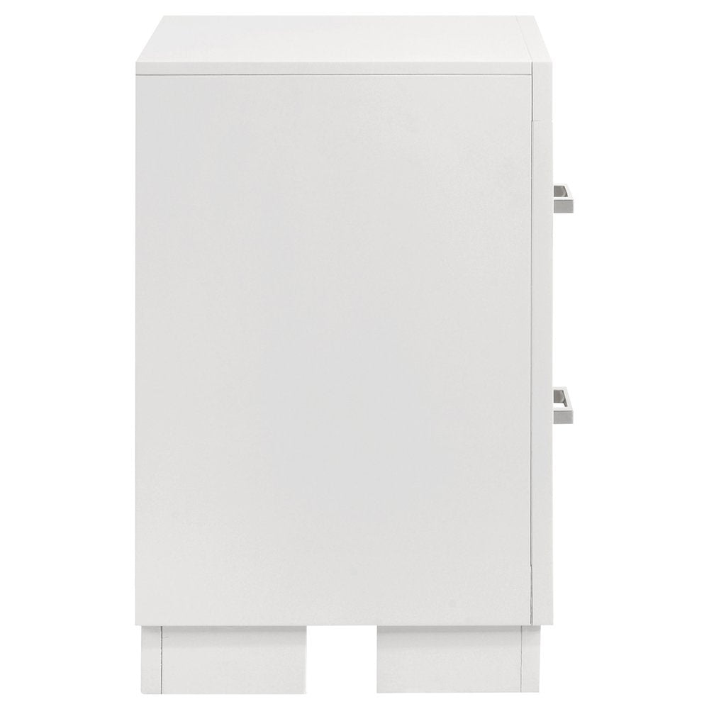 Jessica 2-drawer Nightstand Cream White