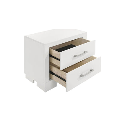 Jessica 2-drawer Nightstand Cream White