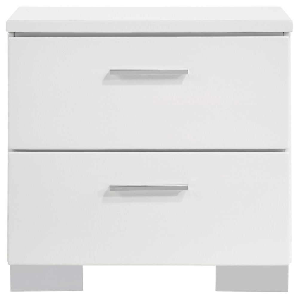 Felicity 5-piece California King Bedroom Set White Gloss