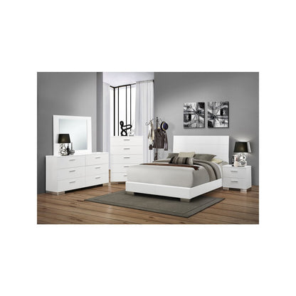 Felicity 6-drawer Dresser White High Gloss
