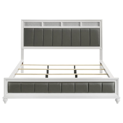 Barzini 4-piece California King Bedroom Set White