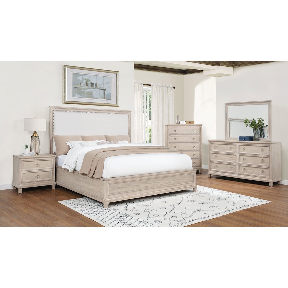 Pembroke 5-piece Queen Bedroom Set Washed Oak