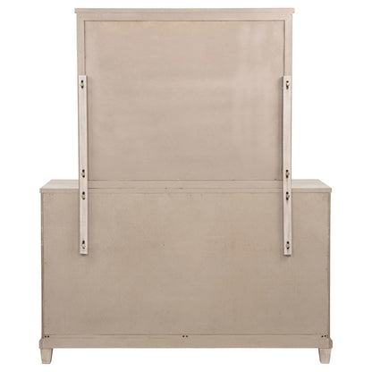 Pembroke 6-drawer Bedroom Dresser with Mirror Washed Oak