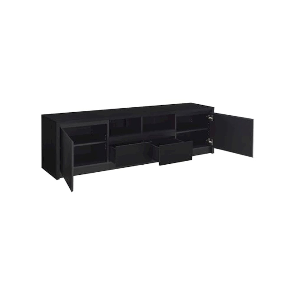 Winfield 3-piece Entertainment Center 78-inch TV Stand Black