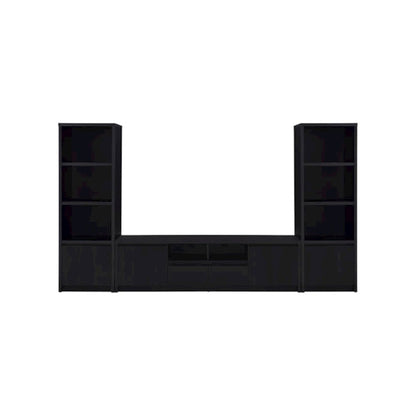 Winfield 3-piece Entertainment Center 78-inch TV Stand Black