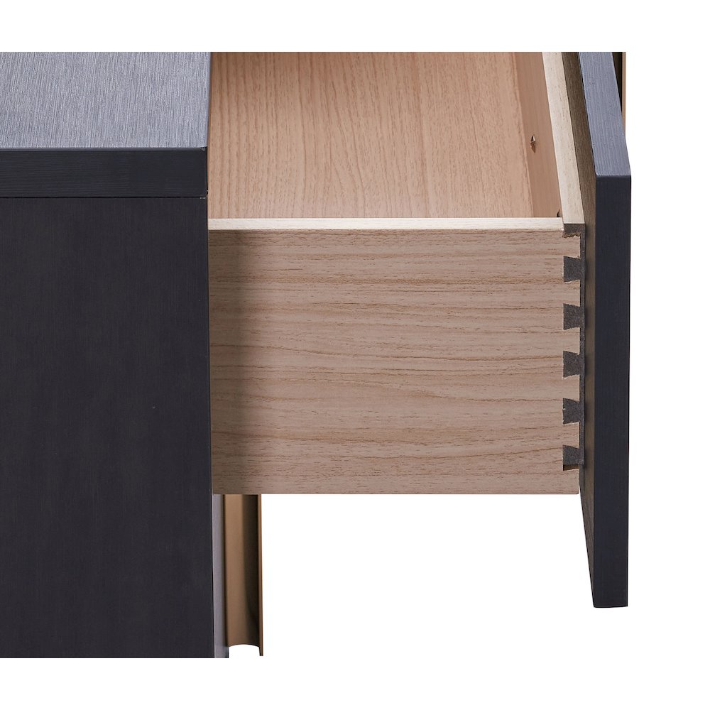 Marceline 2-drawer Nightstand Black