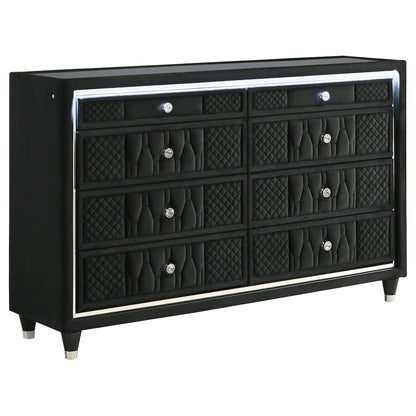 Lorient 4-piece Eastern King Bedroom Set Black