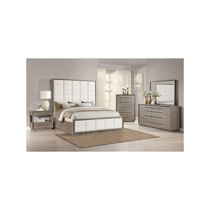 Durango 77-inch Eastern King Panel Bed Washed Oak
