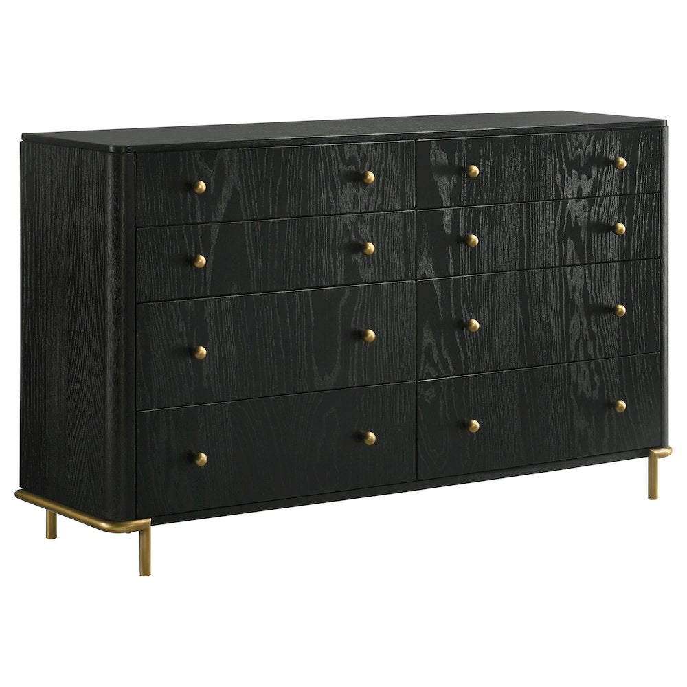 Arini 4-piece Queen Bedroom Set Cream and Black