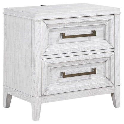 Marielle 5-piece Queen Bedroom Set Distressed White
