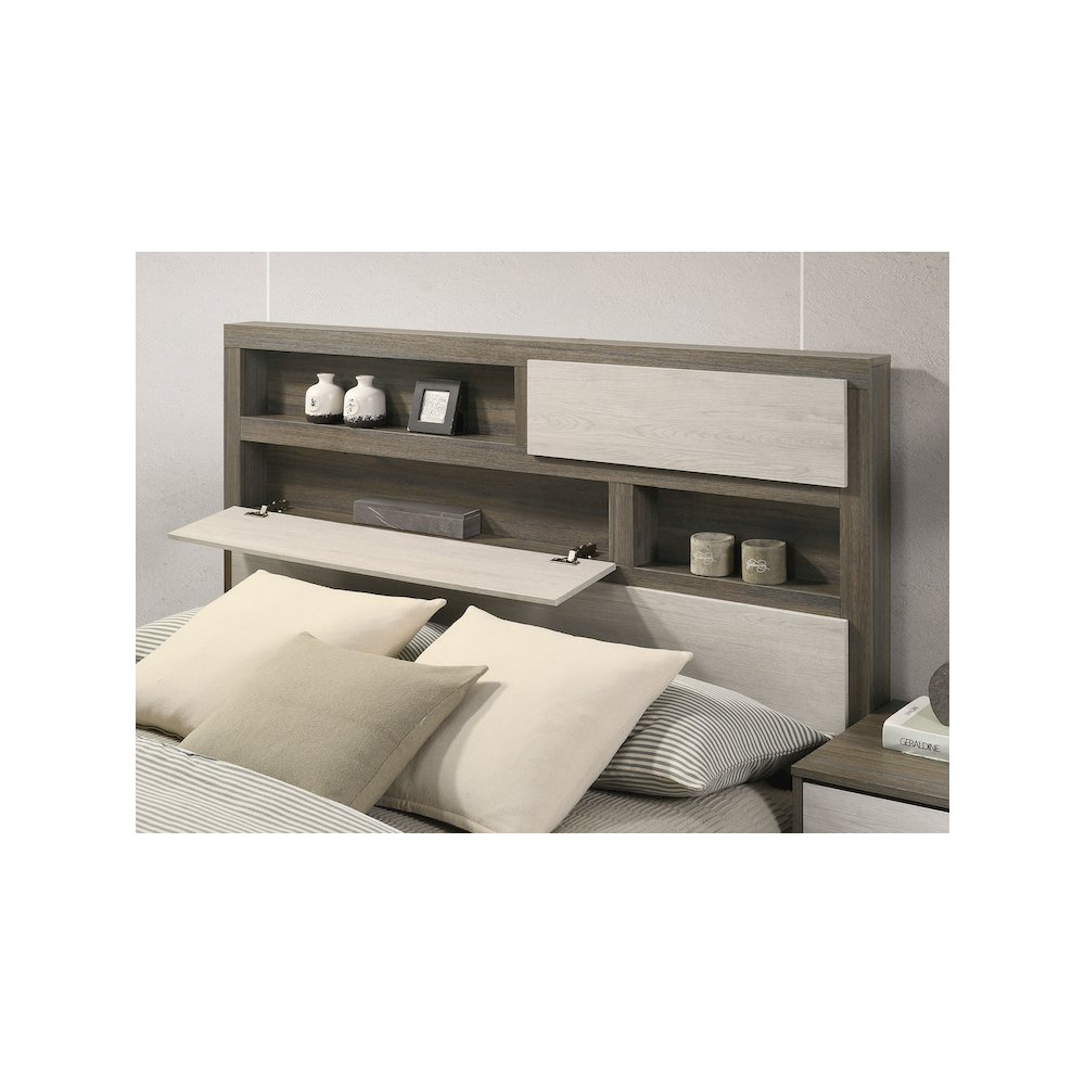 Fenwick 5-piece California King Bedroom Set Grey Oak