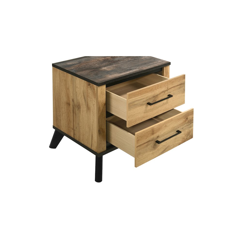 Kaywood 2-drawer Nightstand Bedside Table Natural Pine