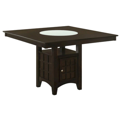 Square 51-Inch Dining Table Set for 8, Brown Dining Room Set, 9 Piece