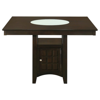 Square 51-Inch Dining Table Set for 8, Brown Dining Room Set, 9 Piece