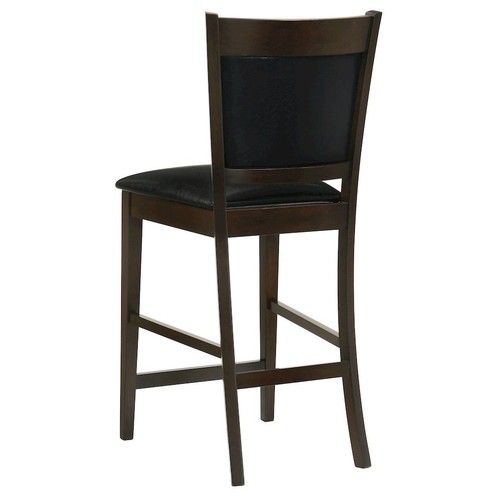Brown Upholstered Stool Counter Chairs Counter Stools Set of 2