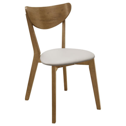 Chestnut Dining Chairs Set of 2, Mid Century Modern Dining Chairs, Upholstered