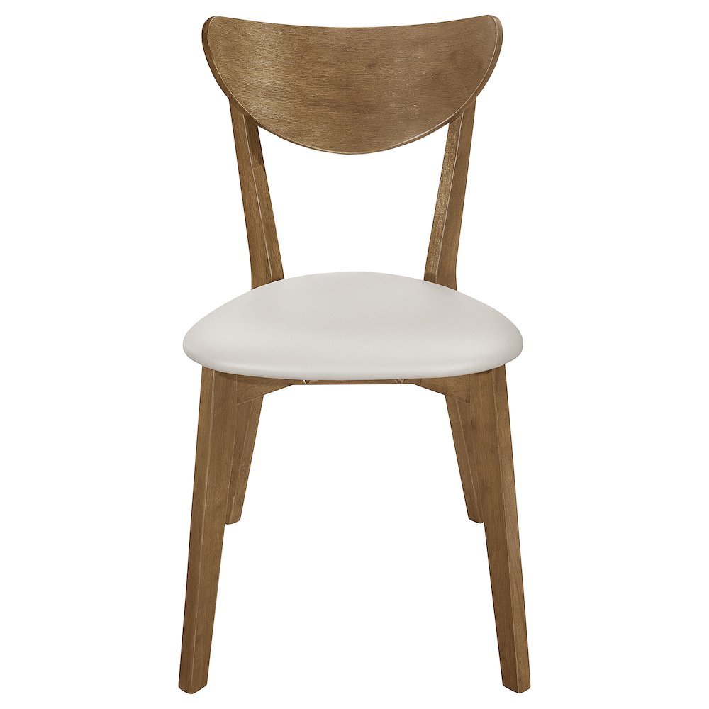 Chestnut Dining Chairs Set of 2, Mid Century Modern Dining Chairs, Upholstered