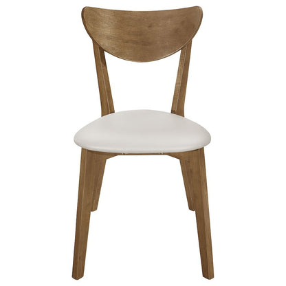 Chestnut Dining Chairs Set of 2, Mid Century Modern Dining Chairs, Upholstered