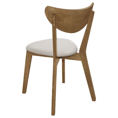 Chestnut Dining Chairs Set of 2, Mid Century Modern Dining Chairs, Upholstered