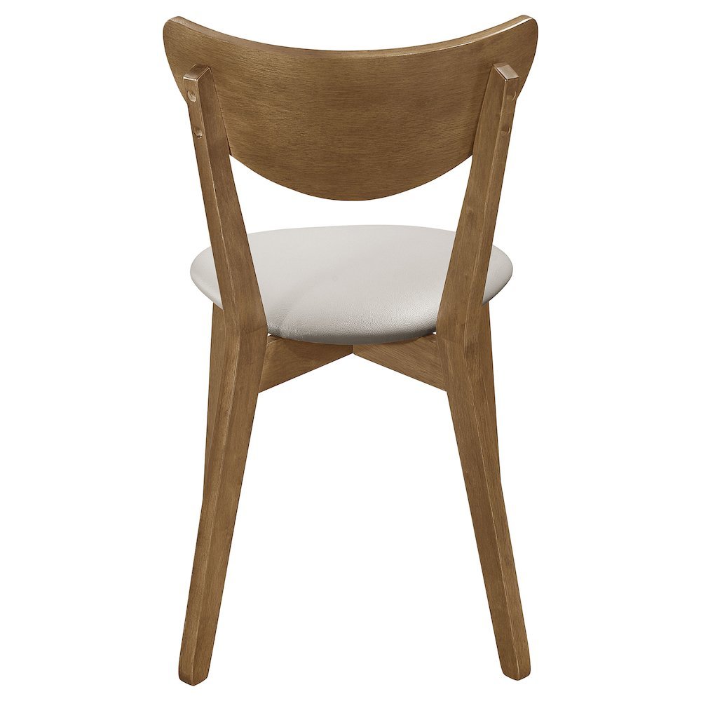Chestnut Dining Chairs Set of 2, Mid Century Modern Dining Chairs, Upholstered