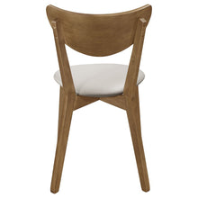 Chestnut Dining Chairs Set of 2, Mid Century Modern Dining Chairs, Upholstered