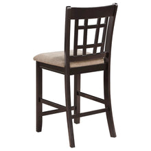 5-Piece Counter Height Dining Set, Light Chestnut Wood, Oval Table