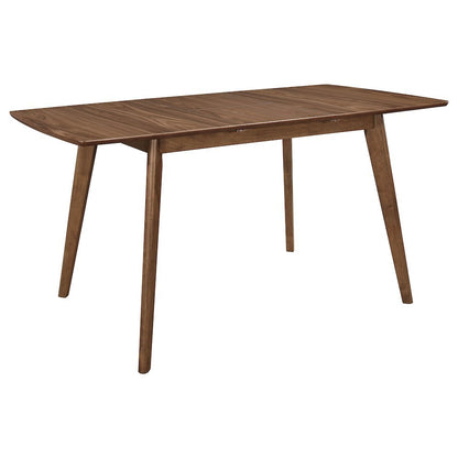 Brown Modern Dining Table – Wooden Rectangle Kitchen and Dining Room Table