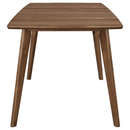 Brown Modern Dining Table – Wooden Rectangle Kitchen and Dining Room Table