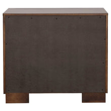 2-Drawer Cappuccino Nightstand - Sleek Metal Pulls and Compact Bedroom Storage