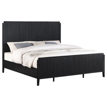 Black Queen Platform Bed Frame with Headboard, Platform Bed Frame Queen Size
