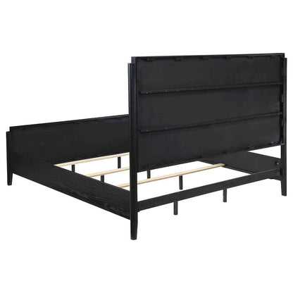 Black Queen Platform Bed Frame with Headboard, Platform Bed Frame Queen Size