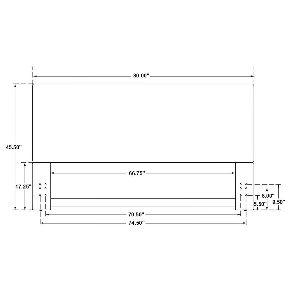 Upholstered King Panel Headboard Sand