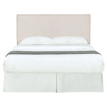 Beige Upholstered Queen – Modern Fabric Bed Headboard