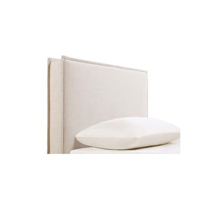 Beige Upholstered Twin Headboard, Modern Bed Headboard for Dorm Rooms