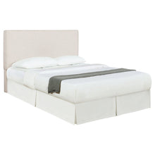 Beige Upholstered Bed Headboard – Elegant Queen Headboard 64.5 Inch Wide