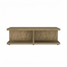 Rectangular Mango Engineered Wood Cocktail Coffee Table Rustic Design