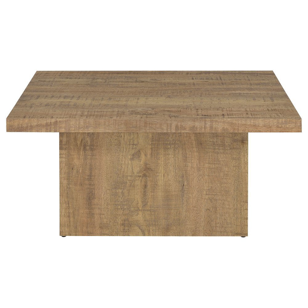 Square Coffee Table - Wooden Coffee Table for Living Room Accent