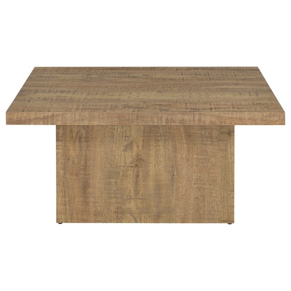 Square Coffee Table - Wooden Coffee Table for Living Room Accent